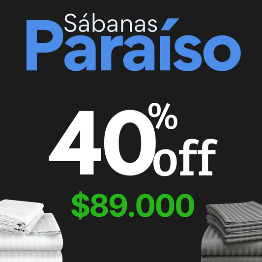 Sábanas Paraíso -40% precio comparación