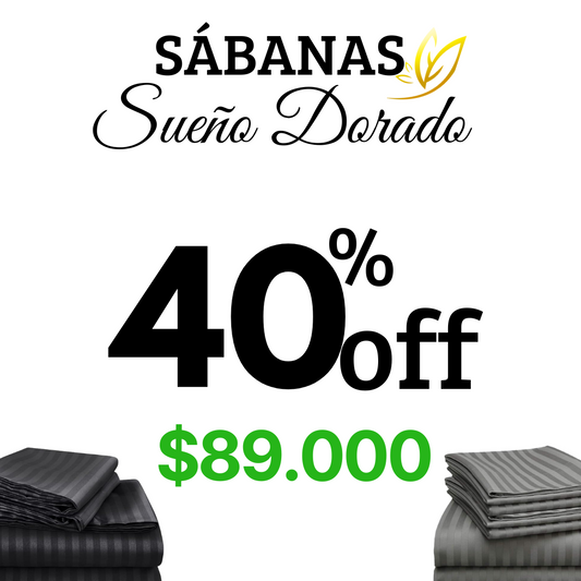 Sábanas Sueño Dorado -40% precio de comparación🛏️