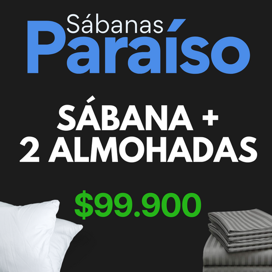 Sábanas Paraíso + 2 Almohadas